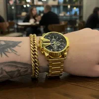 ست استایل مردانه طلایی Silvaro /سادگی که می‌درخشد