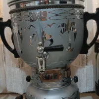 سماور نو آب نخورده با 7پارچه پای س فقط..8/900تومان