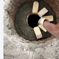 چاه کنی فاضلاب میله