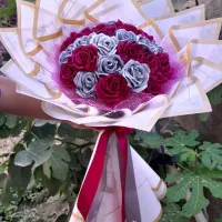 25 شاخه گل ربانی سوپر شاین