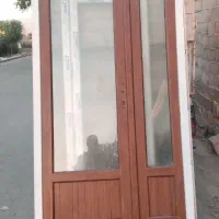 درب UPVC طرح چوب راش سفارشی کرج
