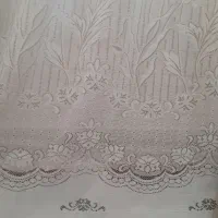 پرده توری سفید ۱۰ متری کار کرده