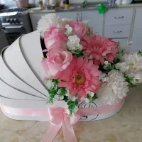 سبد گل مصونی طرح کریر