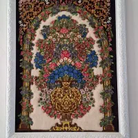 تابلو فرش دست بافت تمام ابریشم