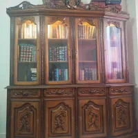 بوفه ، ویترین ، کتابخانه چوبی منبت کاری