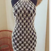 لباس مکرومه بافی فری سایز