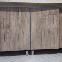 کابینت و سینک و هود و اجاق گاز طرح ام دی اف