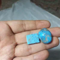 دو عدد فیروزه نیشابوری طبیعی