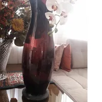 گلدان شیشه ای بنفش مشکی ۶۰ سانت|صنایع دستی و سایر لوازم تزئینی|تهران, سازمان برنامه|دیوار