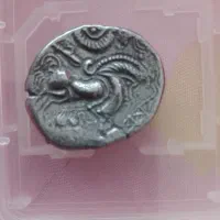 سکه چکشی آنتیک نقره اروپایی قدیمی