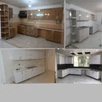 کابینت بدنه فلز و درب چوب