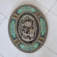 تابلوی قلمزنی اعلا با قاب خاتم کاری اعلا