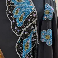 مانتو عبایی به همراه شال