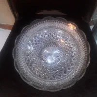 میوه خوری کریستال پایه دار زیر و رو