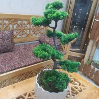 گل مصنوعی زیبا با گلدان سرامیکی