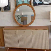ست بی‌نظیر آینه کنسول و میز تلویزیون وکیوم و چوب