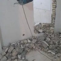 دیوارچینی نبشی کشی تخریب وبازسازی کامل