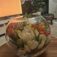 گلدان شیشه ای و ..