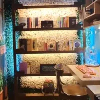 شلف دیواری قفسه کتاب .قفسه گل