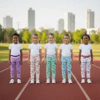 عمده تولیدکننده- شلوار قلبی اسلش دخترانه رنگی