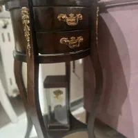 میز تلفن چوبی