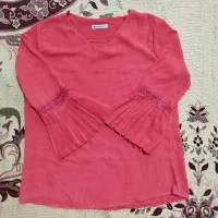شومیز مجلسی دخترانه صورتی