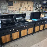 باربیکیو با سینک کابینت و سرخکن کباب پز منقل