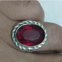 انگشتر نقره یاقوت معاوضه با سهره یاقناری