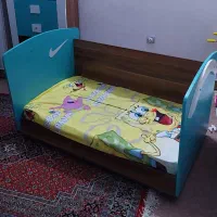 تخت کودک پایه کوتاه سالم با تشک