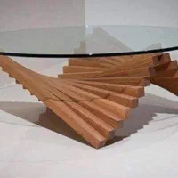 میز جلو مبلی گوگولی تمام چوب
