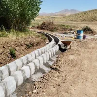 اجرای جدول وسنگ فرش