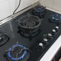 گاز رومیزی شیشه ای مارک رومانزو ۵ شعله