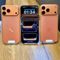 اپل 17pro max فول کپی نارنجی موبایل الهیه