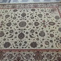 فرش ۹ متری ماشینی کرم رنگ