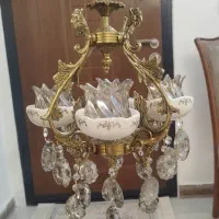 لوستر 4شعله برنز اصل سنگین وزن