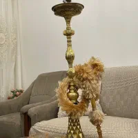 قلیان تنه برنجی ارتفاع ۹۰سانت