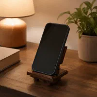 پایه موبایل چوبی رومیزی