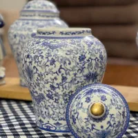 گلدان و کندی قلم ابی رخارجی