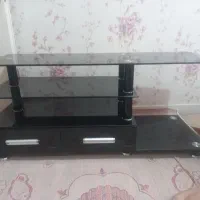 میز تلوزیون شیشه ای ترک