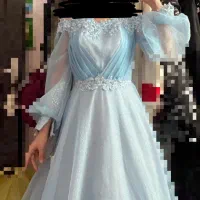 لباس مجلسی آبی روشن