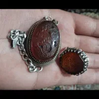 دستبند نقره مردانه عقیق یمنی