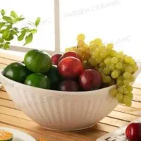 ظرف کشکولی سفید