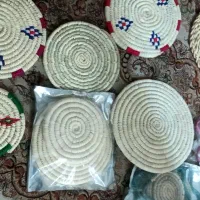 زیر گلدونی حصیر ی
