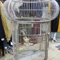 قفس بزرگ طوطی و پرندگان
