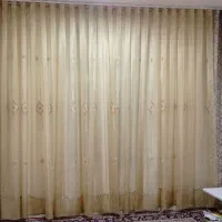 پرده حریر مینیمال نخ ابریشم