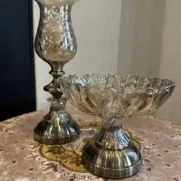 شمعدان ومیوه خوری پایه دار