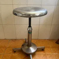 صندلی استیل تابوره گردون و قابل تنظیم ارتفاع
