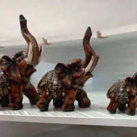 مجسمه فیل سه تایید پلی استر