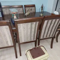 فروش میز ناهارخوری ۸ نفره بسیار تمییزودرحدنو