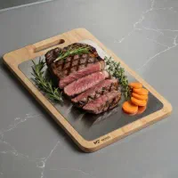 تخته چوب و استیل